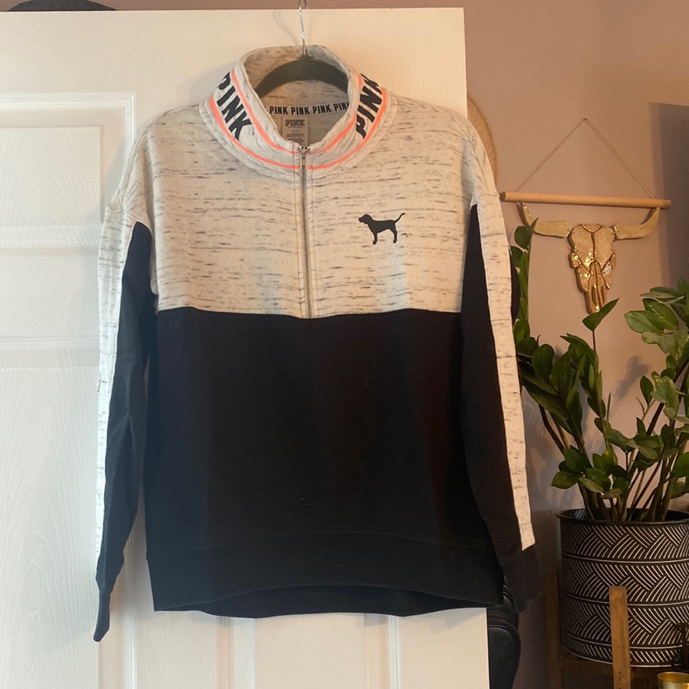 PINK quarter zip sweatshirt